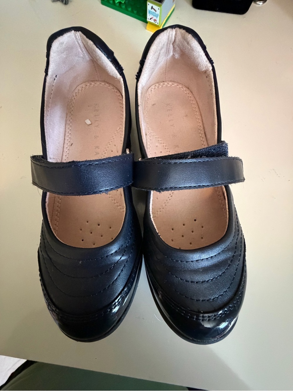 Kelly & Katie Black Mary Jane Strap Flats - Picture 1 of 4